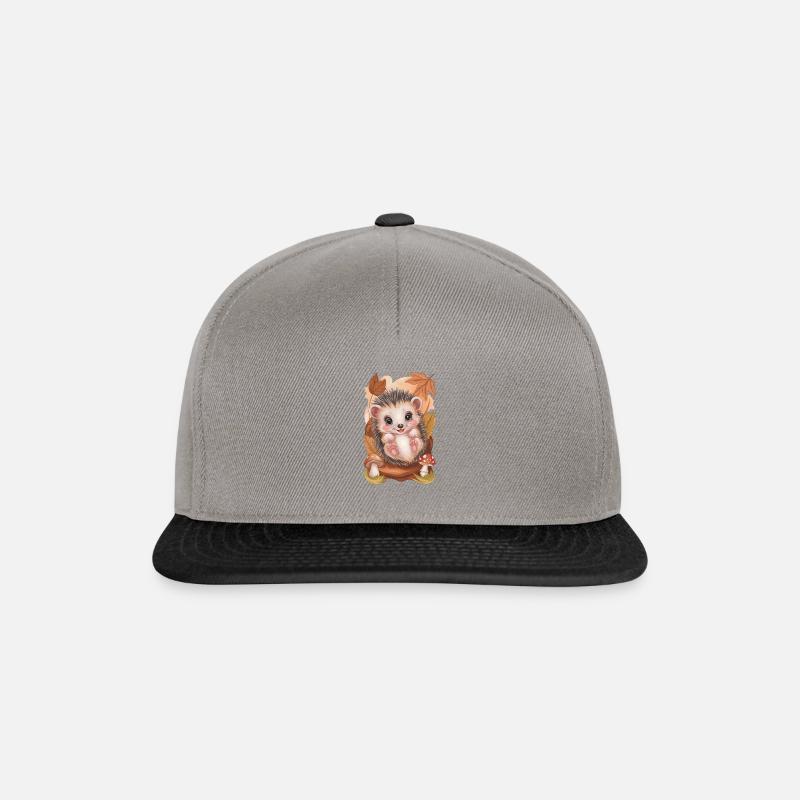 Adorable Baby Hedgehog - Snapback Cap - graphite/black
