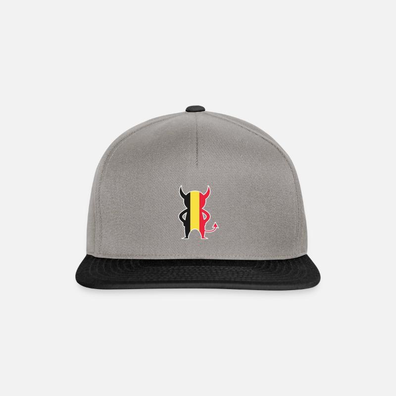 Belgischer Teufel - Snapback Cap - Graphit/Schwarz