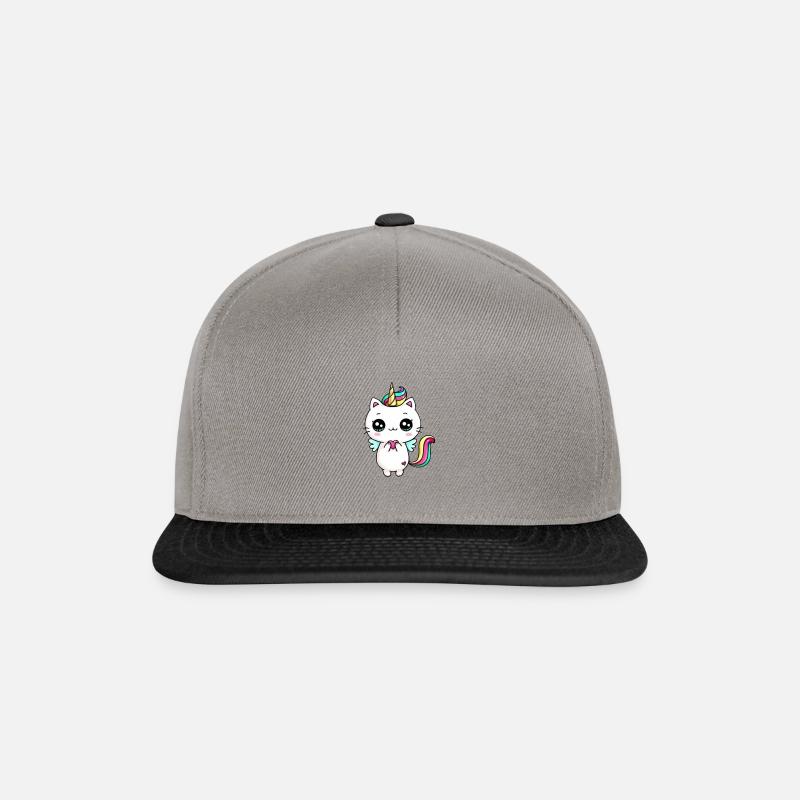 chaton - Casquette snapback - gris graphite/noir
