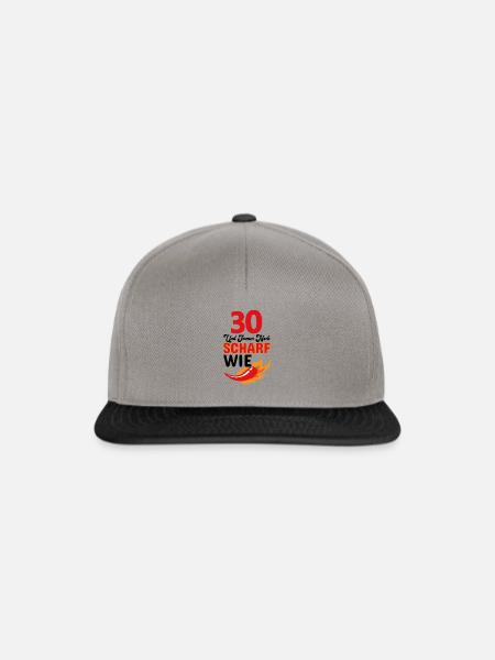 Ich bin Scharf - Snapback Cap - Graphit/Schwarz