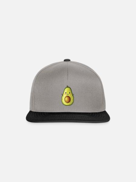 Avocado Veganerin - Snapback Cap - Graphit/Schwarz
