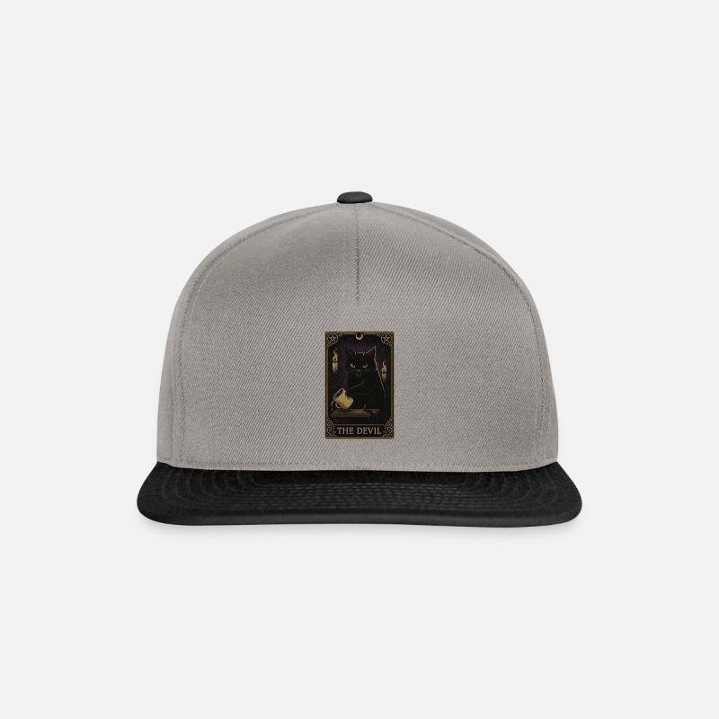 The Devil Cat Tarot - Snapback Cap - graphite/black