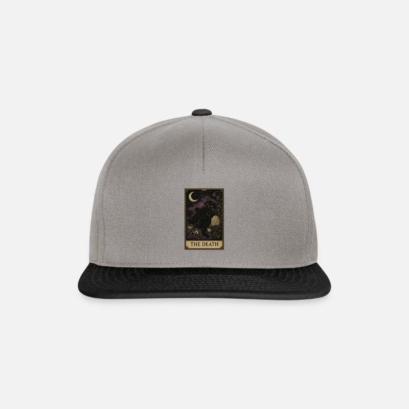 The Death Cat Tarot - Snapback Cap - graphite/black