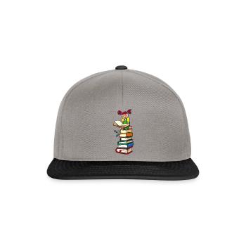 Learning girl - Snapback Cap - graphite/black - Front