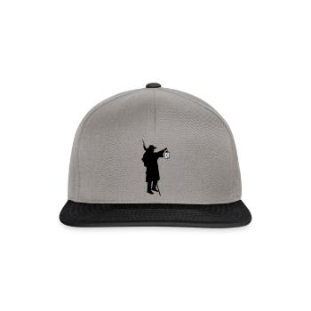 Night watchman - Snapback Cap - graphite/black - Front