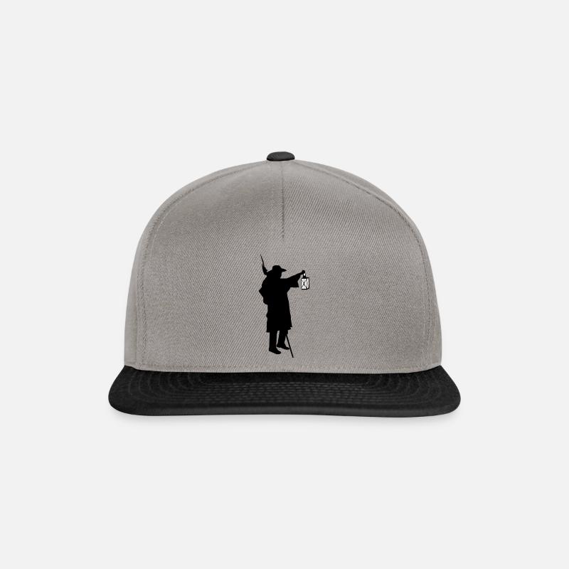 Nachtwächter - Snapback Cap - Graphit/Schwarz