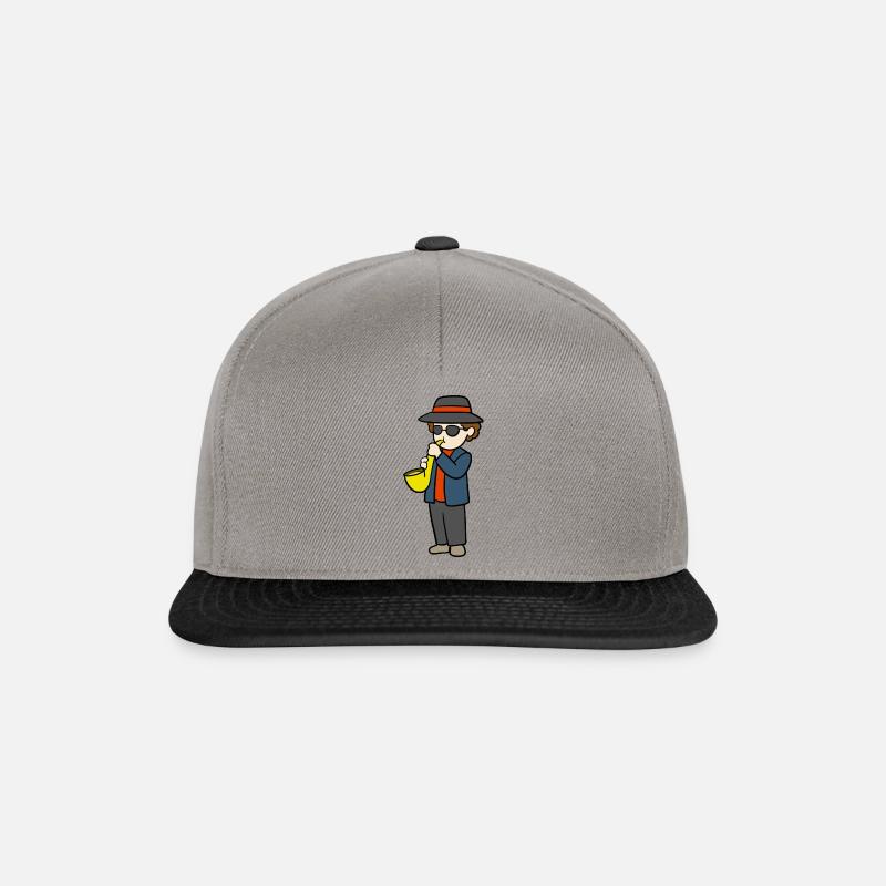 Saxophonist / Saxophone Player - Snapback Cap - graphite/black