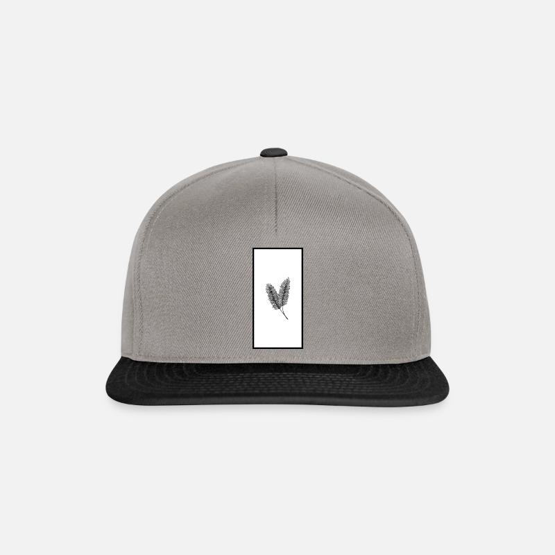 Pine Branch Light - Snapback Cap - Graphit/Schwarz