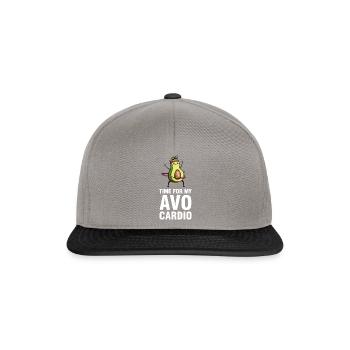 Avocados Avocado Avocado-Liebhaber Geschenk - Snapback Cap - Graphit/Schwarz - Vorne