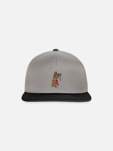 Weihnachten Rentier - Snapback Cap - Graphit/Schwarz