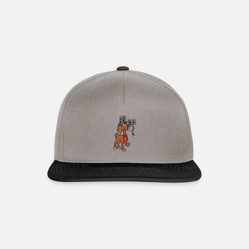 Weihnachten Rentier - Snapback Cap - Graphit/Schwarz