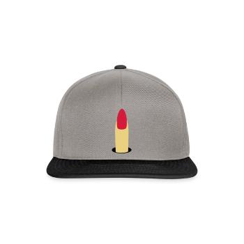 Fingernagel- Stinkefinger - Snapback Cap - Graphit/Schwarz - Vorne