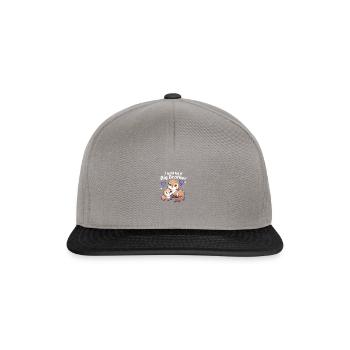 I'm going to be a big brother sweet otter, brother - Snapback Cap - graphite/black - Front