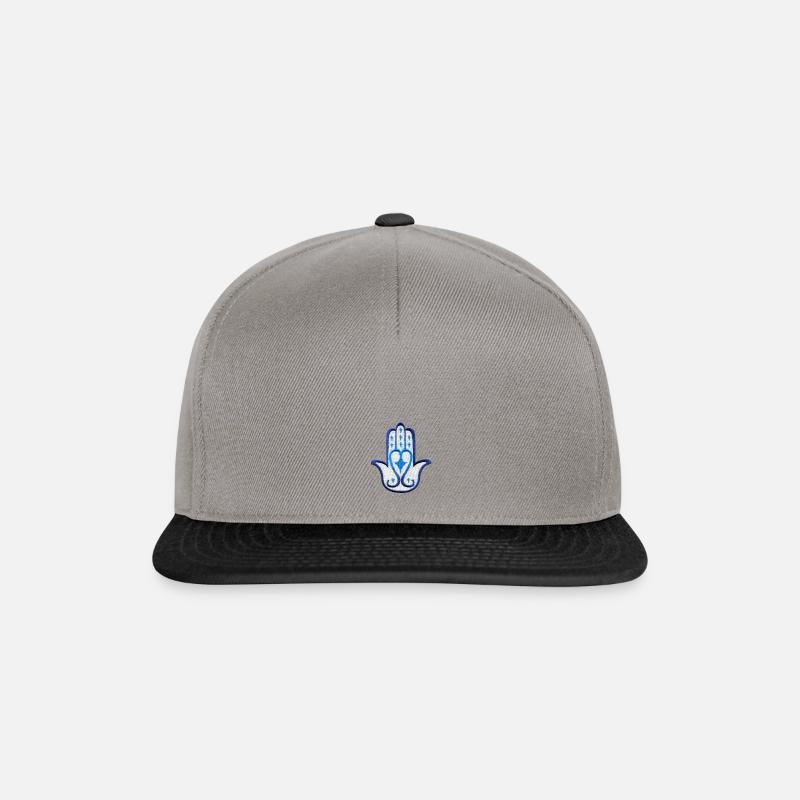 mains de fatma - Casquette snapback - gris graphite/noir