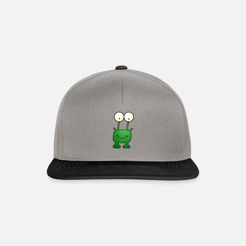 Frog - Alien - Alien - Monster - Snapback Cap - graphite/black