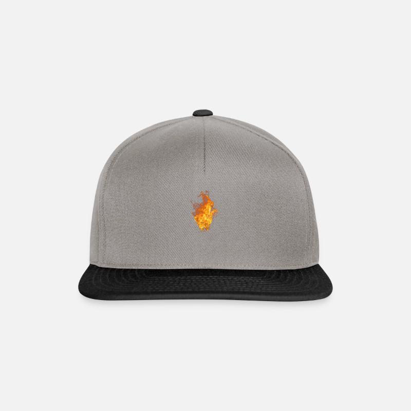 flame - Snapback Cap - Graphit/Schwarz