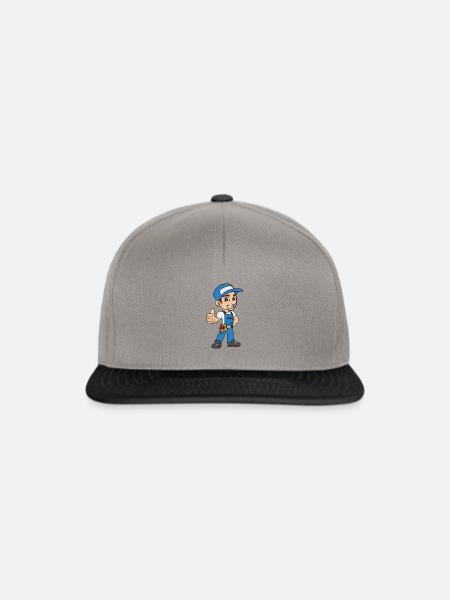 Elektriker - Snapback Cap - Graphit/Schwarz