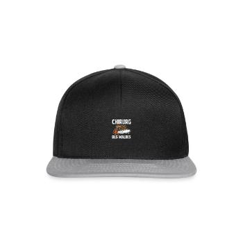 Surgeon of the forest Lumberjack Woodworker Forestry - Snapback Cap - black/grey - Front