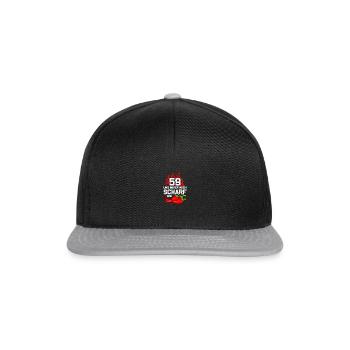 59. Geburtstag Geboren 1966 Geburtstagsgeschenk - Snapback Cap - Schwarz/Grau - Vorne