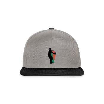 Équipe de ballon-chasseur - Casquette snapback - gris graphite/noir - Devant