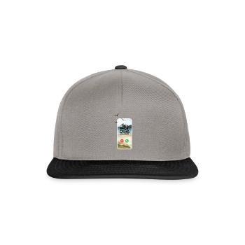 Der Strand ruft an ! Urlaub Meer Entspannen - Snapback Cap - Graphit/Schwarz - Vorne