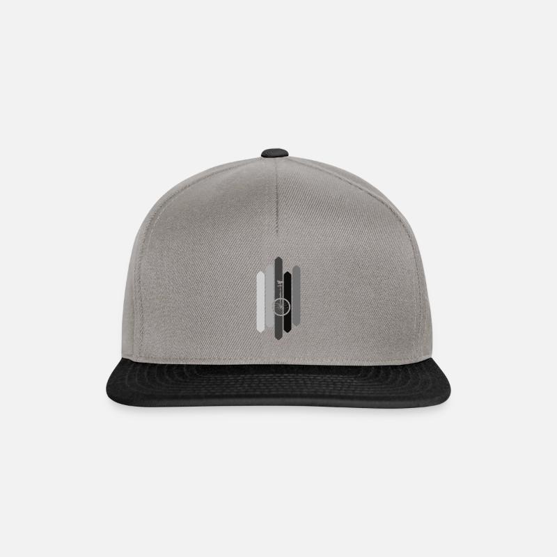 Vélo d’artiste monocycle - Casquette snapback - gris graphite/noir