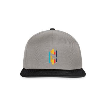 Frosch Molch - Snapback Cap - Graphit/Schwarz - Vorne