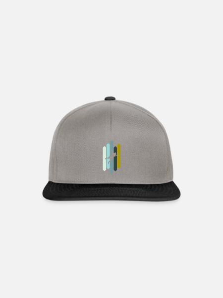 Skydiving Luft Freifall - Snapback Cap - Graphit/Schwarz