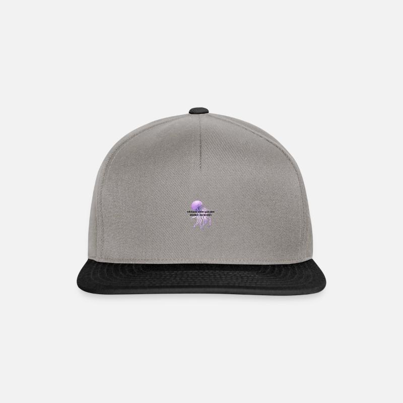 qualle - Snapback Cap - Graphit/Schwarz