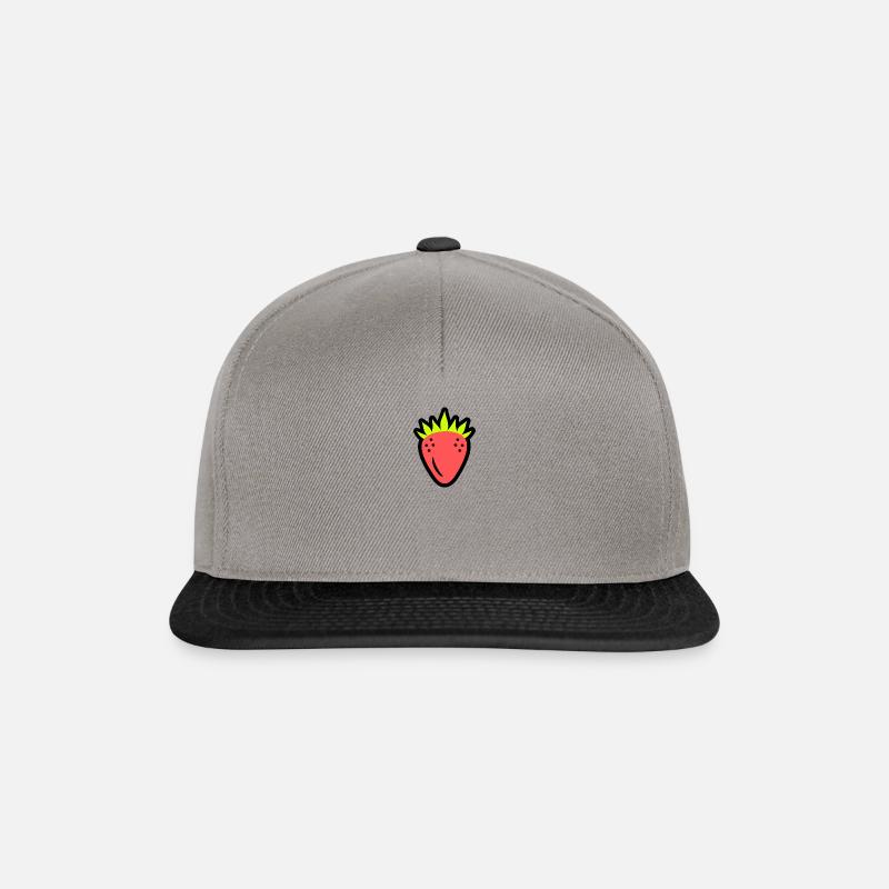 Strawberry - Snapback Cap - Graphit/Schwarz