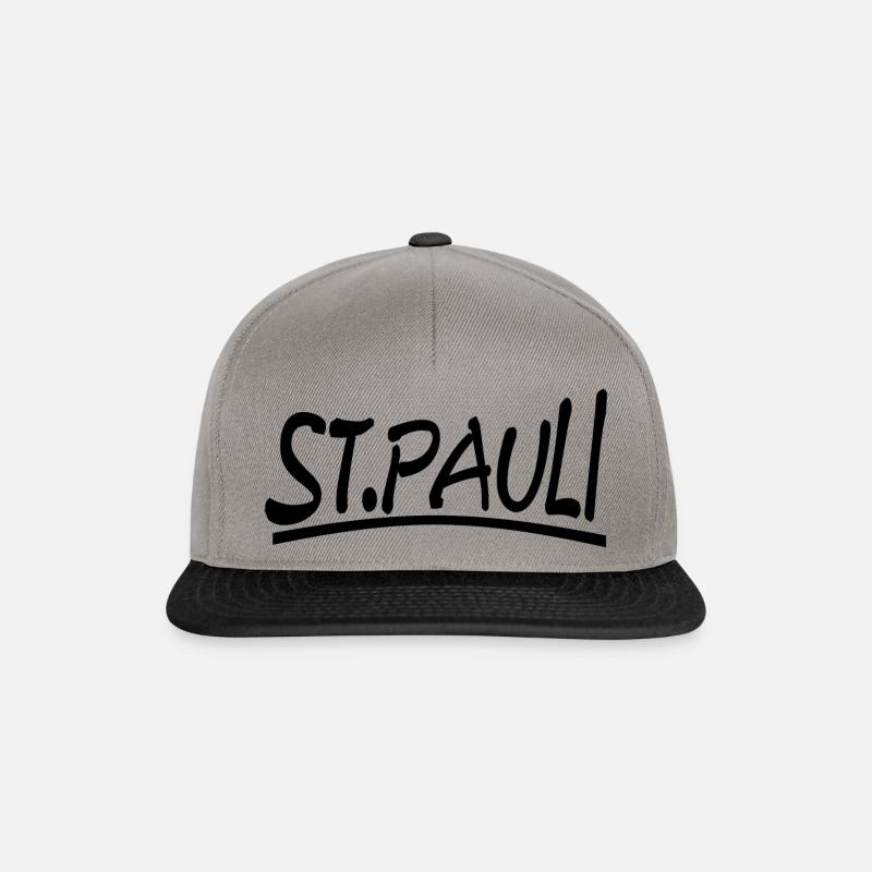 st pauli hamburg spruch shirt geschenkidee style - Snapback Cap - Graphit/Schwarz