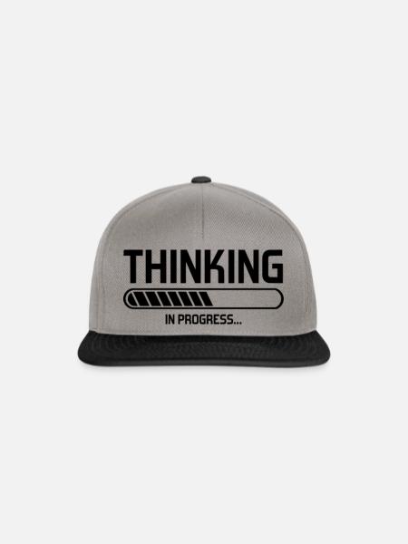 Thinking in Progress - Snapback Cap - Graphit/Schwarz