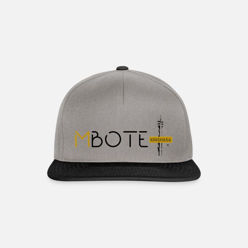 MBOTE KINSHASA 1 - Snapback Cap - graphite/black