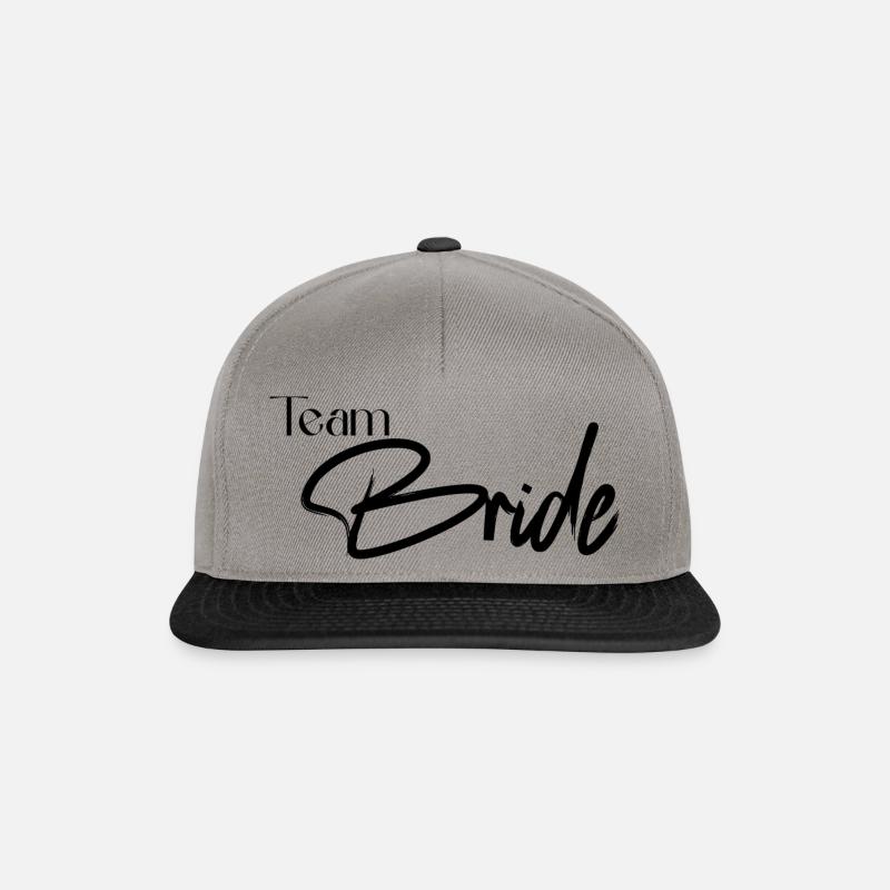 team bride - Snapback Cap - Graphit/Schwarz