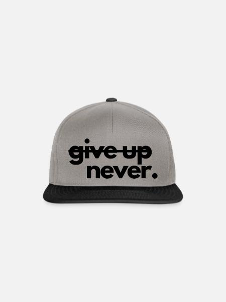 Design Entwurf, Motivation - Snapback Cap - Graphit/Schwarz