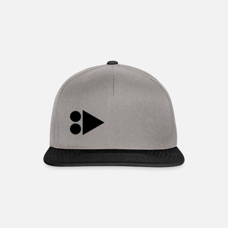 Logo Route VTT - Casquette snapback - gris graphite/noir