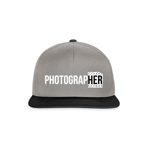 Photographing-her - Snapback Cap