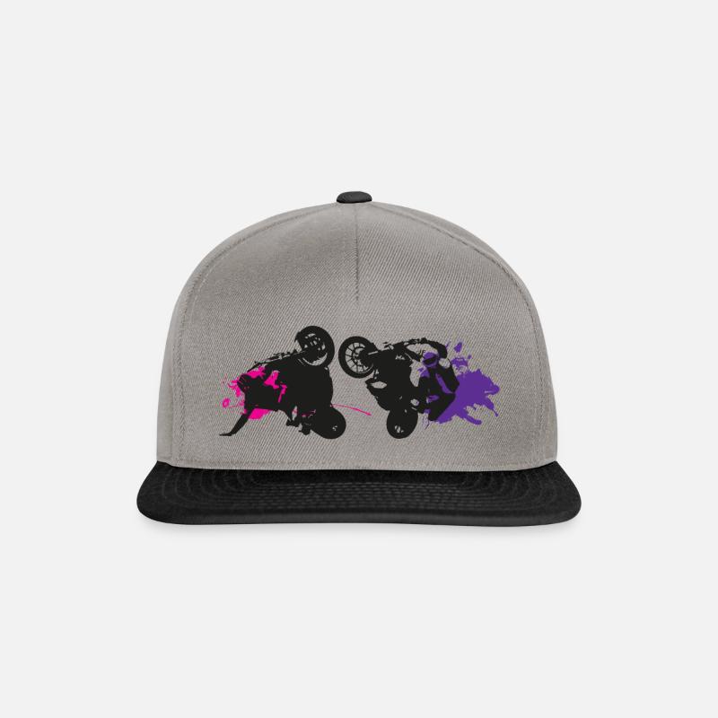 Stunt Styl V3 - Snapback Cap - Graphit/Schwarz
