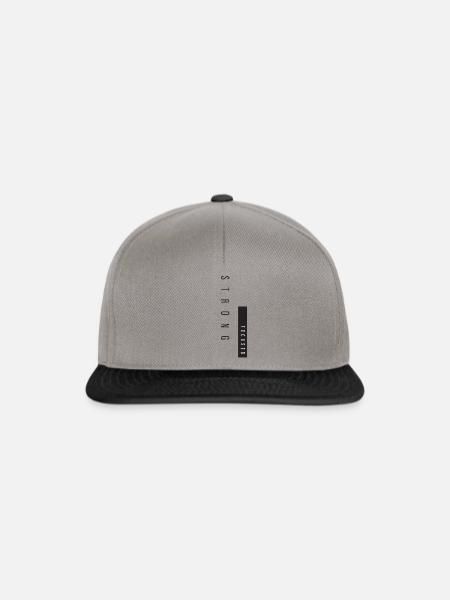 Stark fokussiert - Snapback Cap - Graphit/Schwarz