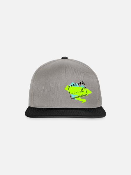 ichmaledeinbild.de - Logo - Snapback Cap - Graphit/Schwarz