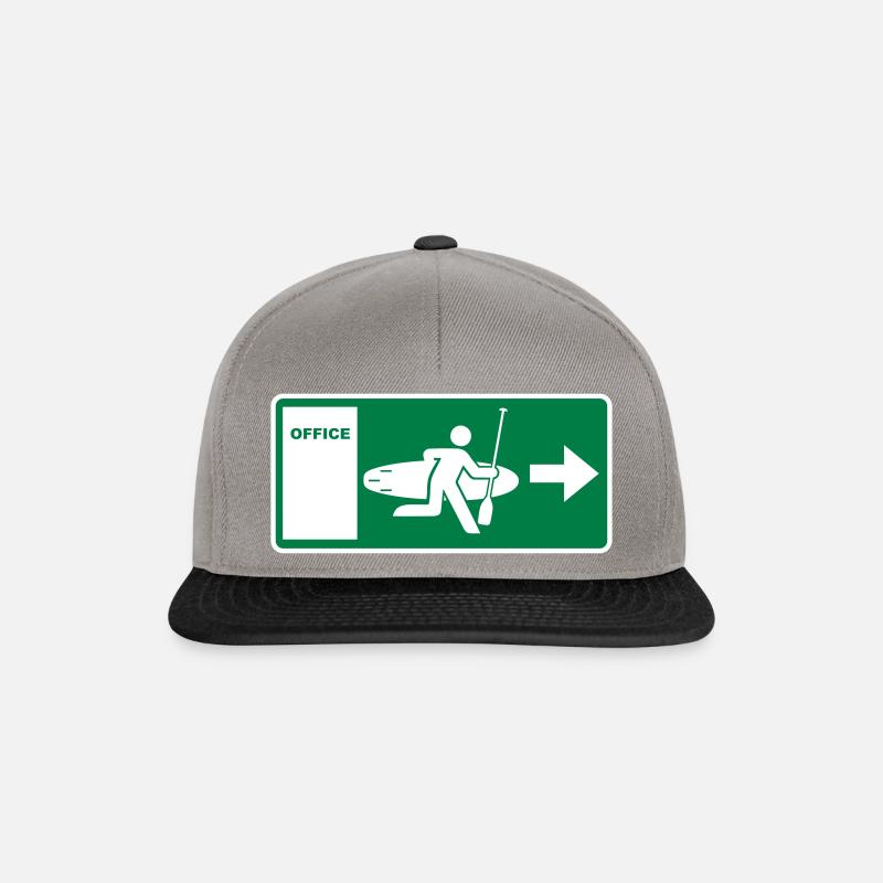 SUP office escape - Snapback Cap - Graphit/Schwarz