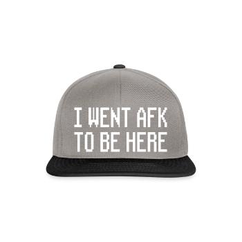 Zocker Gamer Afk Spruch Humor - Snapback Cap - Graphit/Schwarz - Vorne