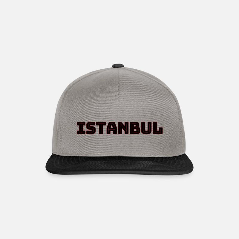 ISTANBUL - Snapback Cap - Graphit/Schwarz