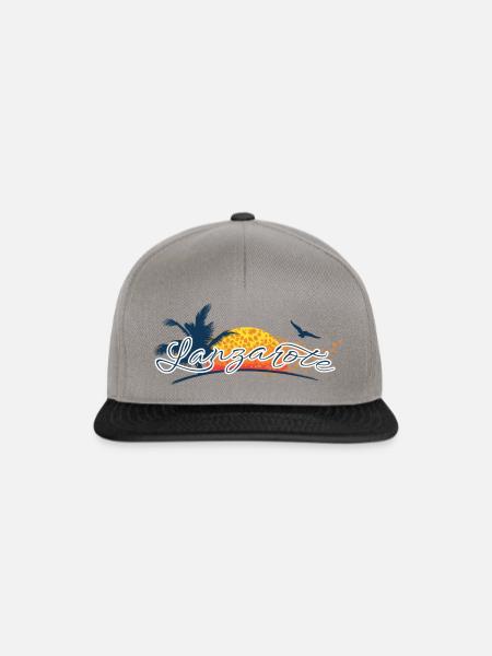 Lanzarote 2023 - Kanaren - Spanien - Snapback Cap - Graphit/Schwarz