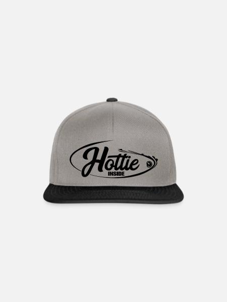 hottie inside - Snapback Cap - Graphit/Schwarz