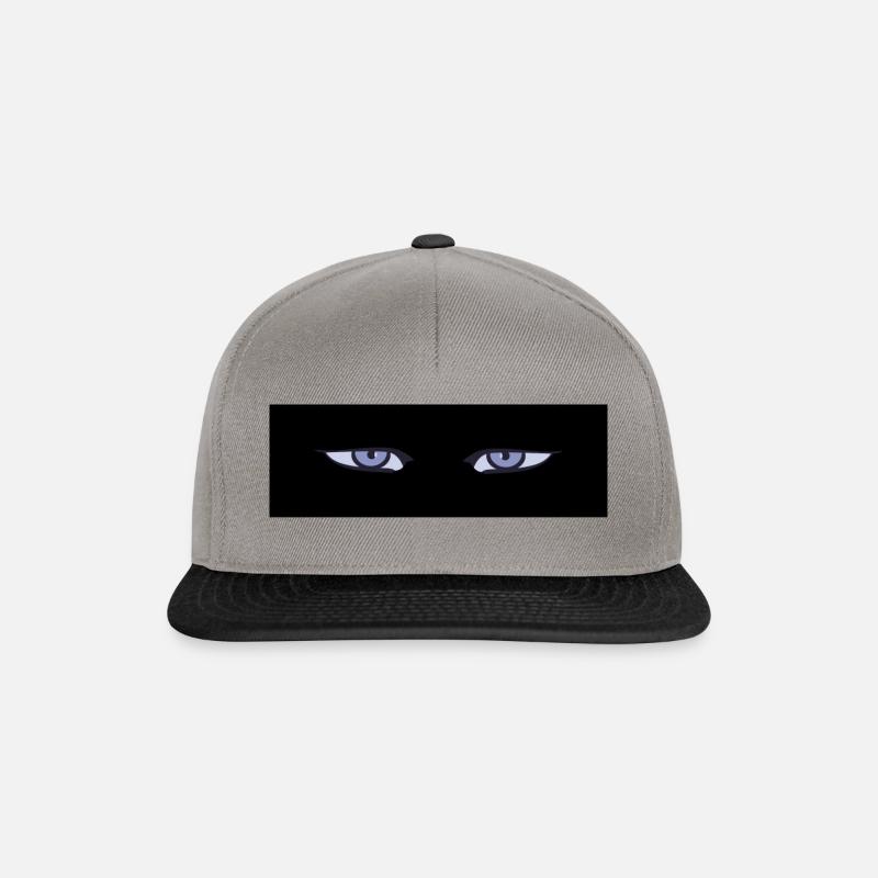 Yeux d’anime - Casquette snapback - gris graphite/noir