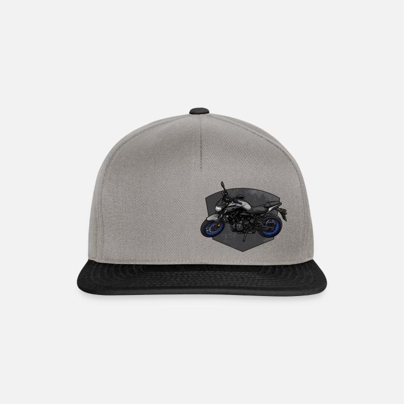 MT-07 MT07 Motorrad - Snapback Cap - Graphit/Schwarz