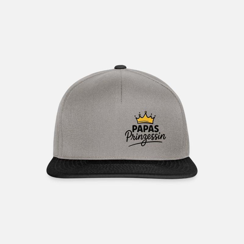 Papas Prinzessin - Snapback Cap - Graphit/Schwarz