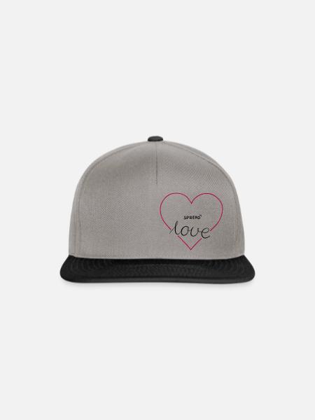 Spread Love - Snapback Cap - Graphit/Schwarz