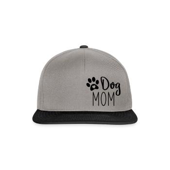 Dog mom - Snapback Cap - graphite/black - Front